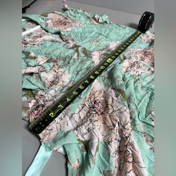 DAVI&DANI SZ 1X flowy pistachio green floral dress - Picture 6 of 10